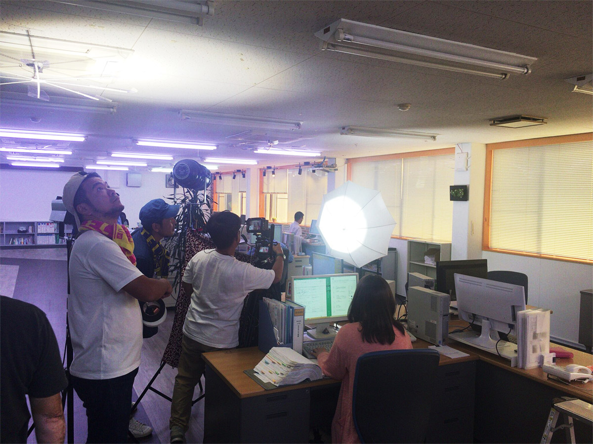 テレビ撮影照明-社内